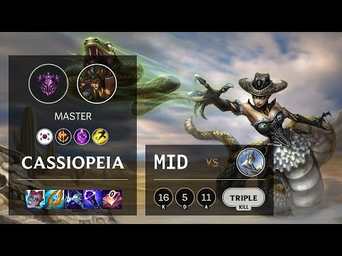 Cassiopeia Mid vs Galio - KR Master Patch 11.16