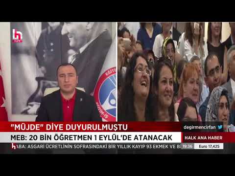 Genel Başkanımız Kadem Özbay, Eylül`de yapılacak 20 bin öğretmen atamasını, Halk Tv’ye değerlendirdi. | EĞİTİM İŞ