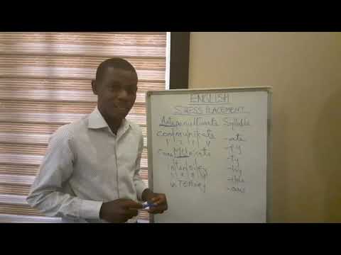 Learn English with ease #Stress Placement, episode 2