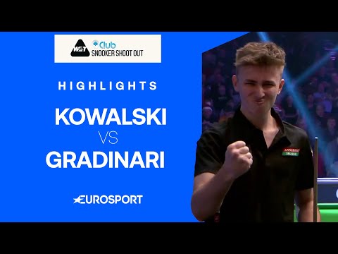 Talented youngster Antoni Kowalski's puts on a show vs Gradinari 😍 | 2024 Snooker Shoot Out 🎱