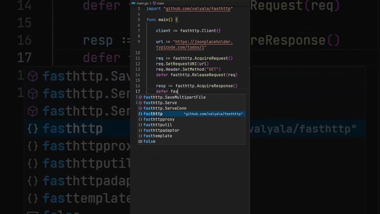 Golang Tutorial: HTTP request using fastHTTP