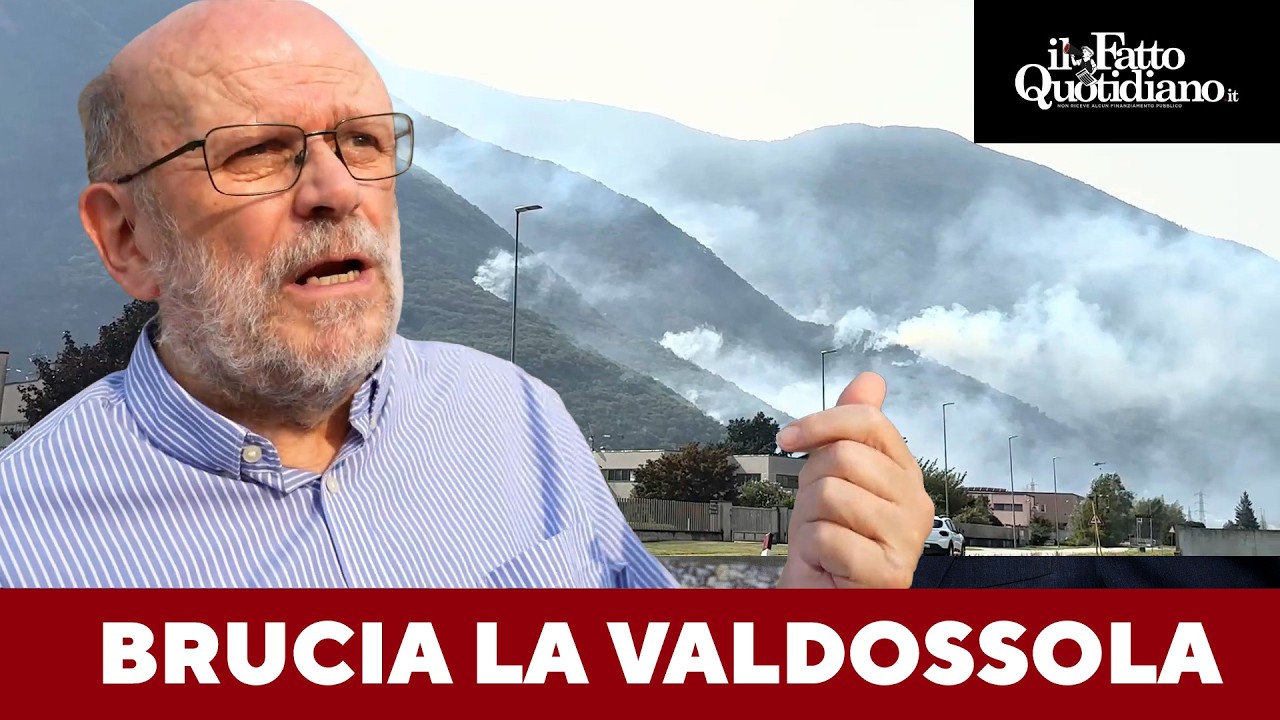 "Più canadair meno F35". L'appello di Don Renato Sacco, prete di Villadossola (che brucia)