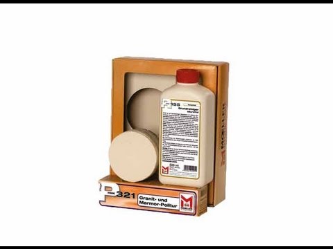 HMK® M529 Marmor - Polierset zum erneuern der Politur auf verätzten kalkhaltigen Steinoberflächen