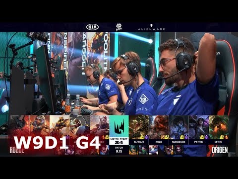 Rogue vs Origen | Week 9 Day 1 S9 LEC Summer 2019 | RGE vs OG W9D1