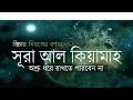 075 সূরা আল ক্বিয়ামাহ القيامة Surah Al Qiyamah Qari Shakir Q