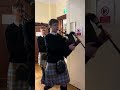 Falkirk Schools Pipe Band playing at the Tinsel Ball 2025