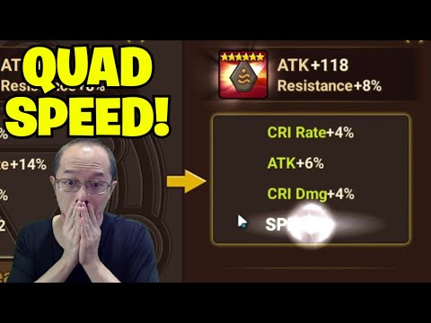 I FINALLY REAPP-ED A QUAD ROLL SPEED SWIFT RUNE (Summoners War)