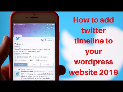 How to add twitter timeline to your wordpress website 2019