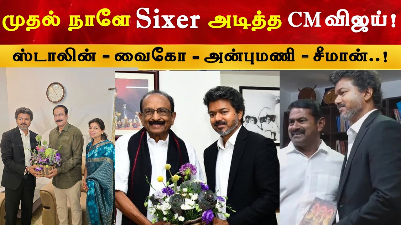 CM Vijay Meet Anbumani Ramadoss | Seeman | Vaiko and MK Stalin | TVK | DMK | Thalapathy