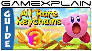 Kirby Triple Deluxe - All Rare Keychain Locations (3DS)