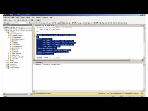 T Sql Tutorial Sql Server Transact Sql Introduction Views Lesson 3