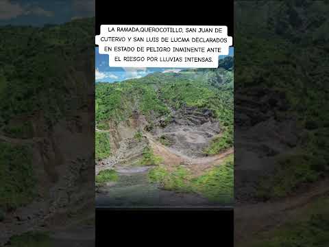 Cutervo: 4 distritos de la provincia de Cutervo declarados en emergencia ante el peligro por lluvias