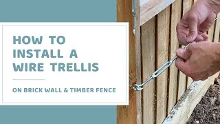 How To Install DIY Wire Trellis For Climbing Plants Like Clematis, Roses and Honeysuckle