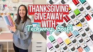 CLOSED | THANKSGIVING GIVEAWAY WITH TECKWRAP CRAFT