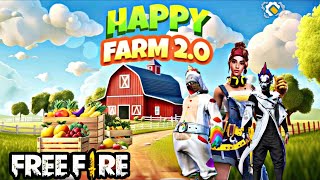 Free fire new Happy Farm simulator 2.0 || Craft land free fire game play 