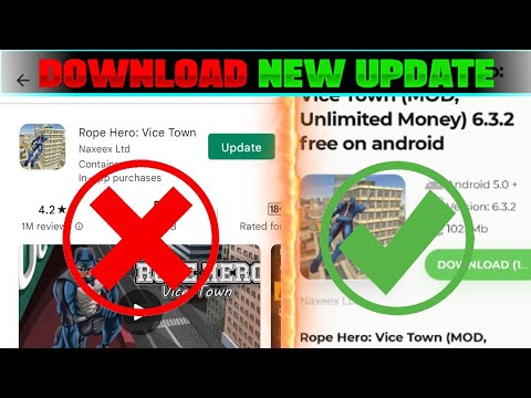 how to download rope hero vice town new update || rope hero