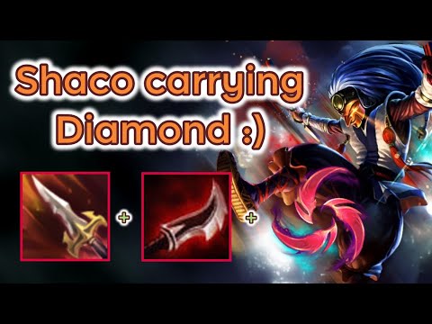 Assassin Shaco carrying Diamond (Platin 1-Diamond 3)[League of Legends] Full Gameplay-Infernal Shaco