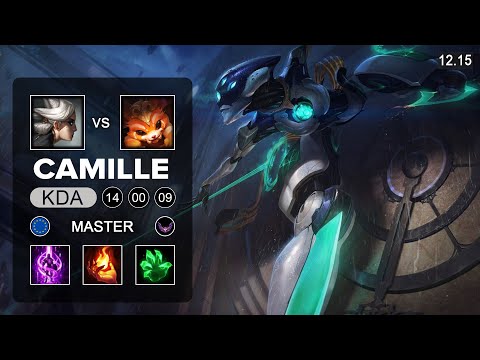 Camille vs Gnar Top - EUW Master - Patch 12.15 Season 12