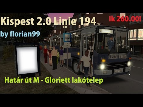 OMSI 2 Kispest 2.0 Ikarus 260.00 Linie 194 (Határ út M - Gloriett ltp.)