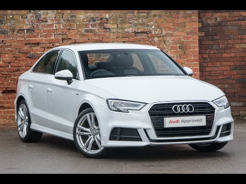 GJ18NFX AUDI A3 TFSI S LINE WHITE 2018, Leeds Audi