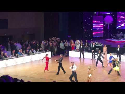 Andrey Kitsun - Anna Oblakova USA, #24, WDC Professional World Championship 10 Dance, Paso Doble
