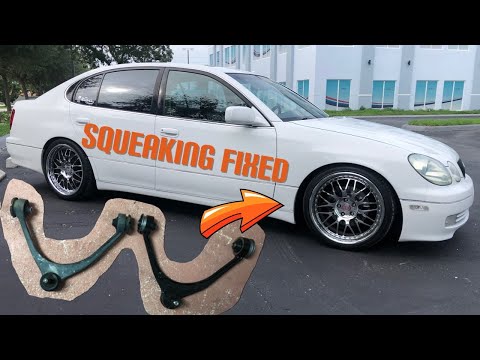 Lexus GS upper control arm replacement (Fixed squeaking sound)