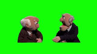The Muppets' Statler and Waldorf at the Game Awards 2024 green screen