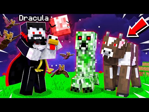 TURNING Mobs Into VAMPIRES In MINECRAFT! (scary)