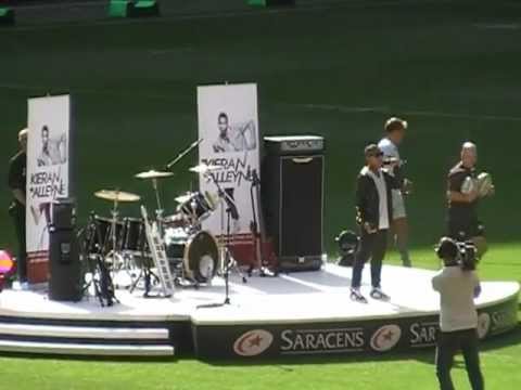 Kieran Alleyne performing at Wembley Stadium - 15th September 2012