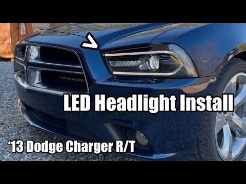 LED Headlight Install HID Replacement - ‘13 Dodge Charger R/T