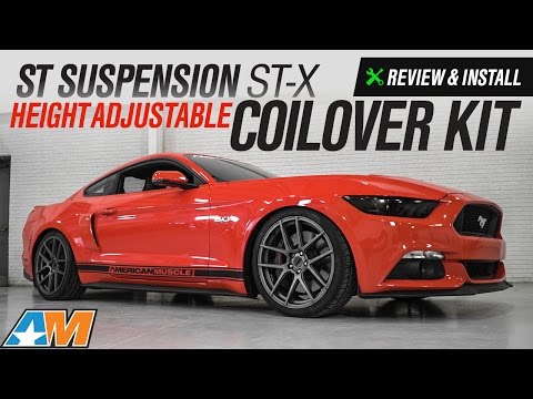2015-2017 Mustang ST Suspension ST X Height Adjustable Coilover Kit Review & Install