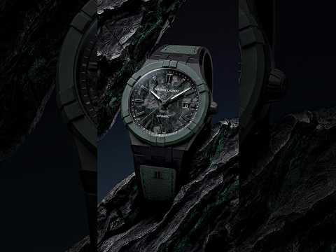 Zielony zegarek tytanowy Maurice Lacroix Aikon-IC Frozen Carbon AC6008-TTL50-630-2