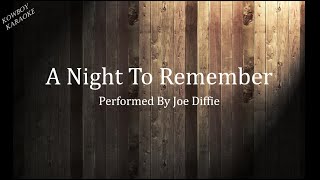 A Night to Remember- Joe Diffie Karaoke