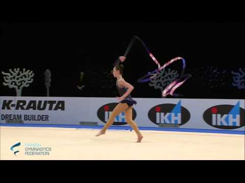 Ashirbayeva Sabina Ribbon - Rhythmic Gymnastics World Cup 2016 Espoo