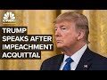 President Trump speaks following acquittal in impeachment trial – 2/6/2020 President Trump speaks following acquittal in impeachment trial – 2/6/2020