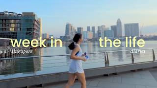 a week in my life in singapore | after work diaries, weekend rest, running 19k