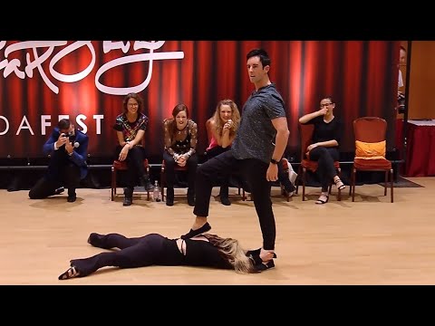 Jordan Frisbee & Tatiana Mollmann "Gravity" - Pro Jack & Jill - Budafest 2018 - West Coast Swing