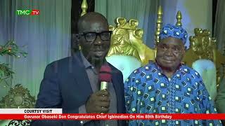 Govunor Obaseki Don Congratulates Chief Igbinedion On Him 88th Birthday