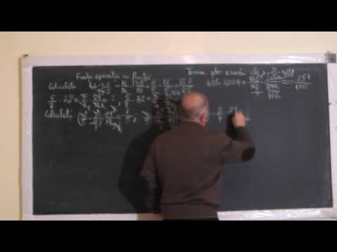 Lectia 1285 - Operatii cu fractii ordinare si zecimale - Exercitii - Tema pentru acasa - Clasa 6