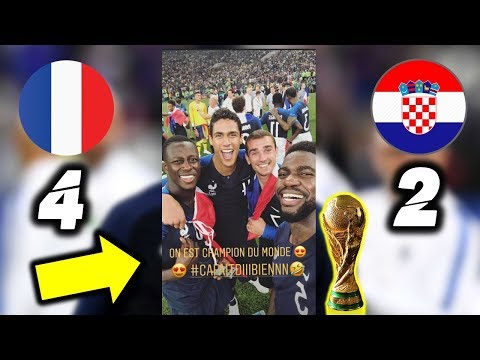Players Reaction To France vs Croatia 4-2 | Ft Mbappe, Modric, Pogba (World Cup 2018)