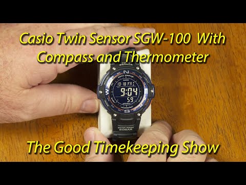 In Depth Review of the Casio SGW-100-2B Twin Sensor (Compass and Thermometer) Watch