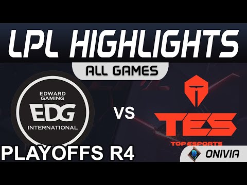 EDG vs TES Highlights ALL GAMES LPL Spring Playoffs R4 2021 EDward Gaming vs Top Esports by Onivia