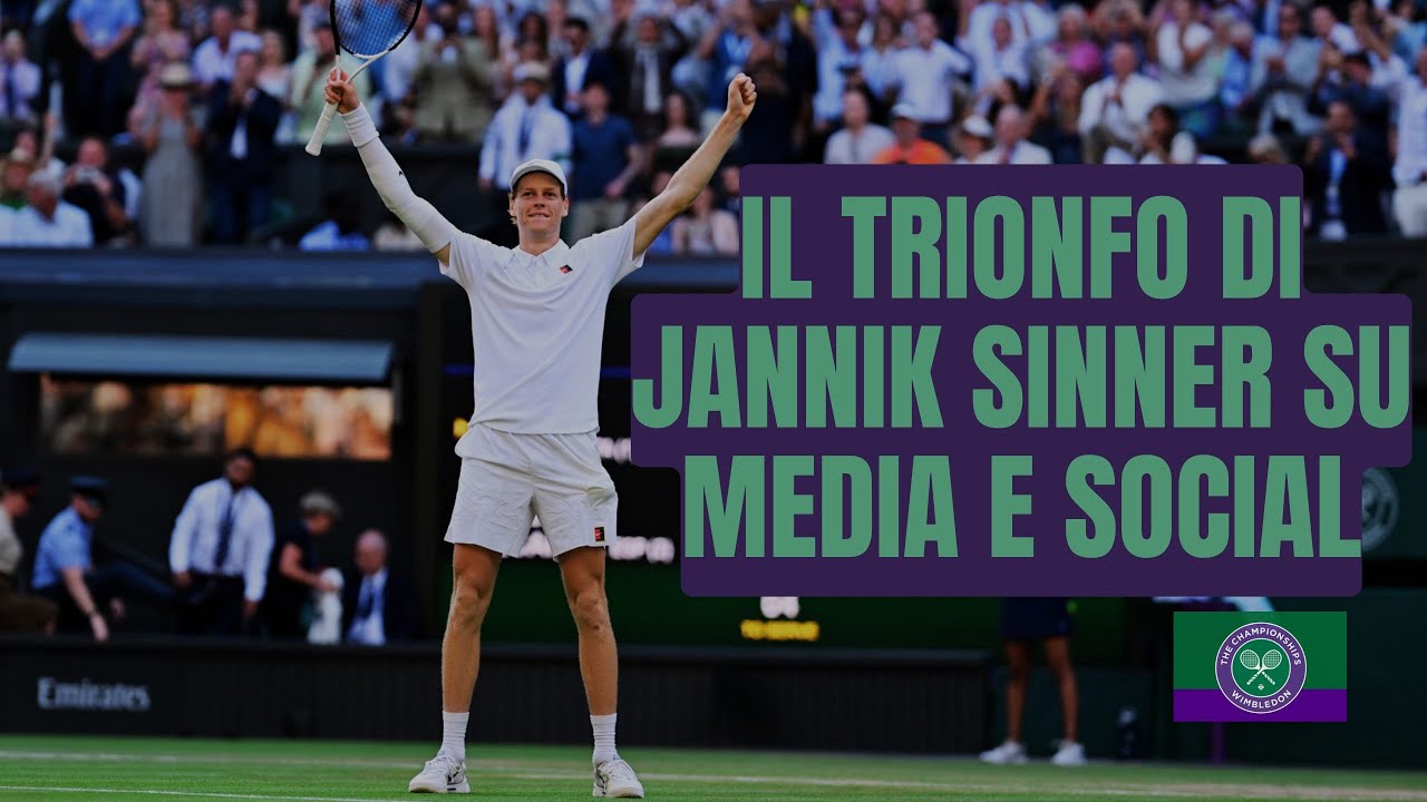 Il trionfo di Sinner a Wimbledon 2025 su media e social (con un paio di note stonate)