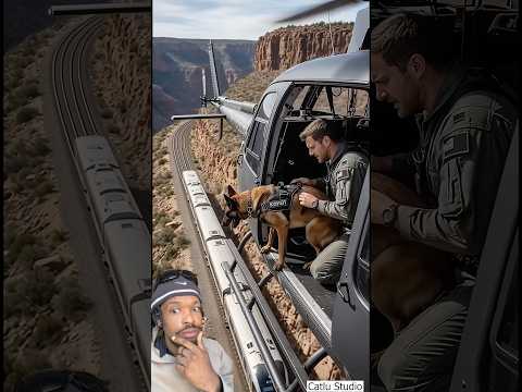 Le k9 qui sauve ltrain🚆#animals #pourtoi #military #shorts #shortsviral #youtube #video #viral #fyp