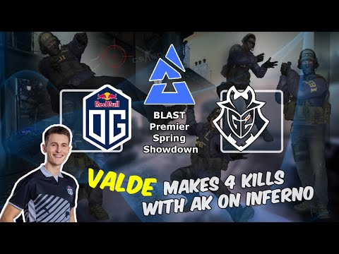 Valde makes 4 kills with AK on Inferno, OG vs G2, BLAST Premier Spring Showdown
