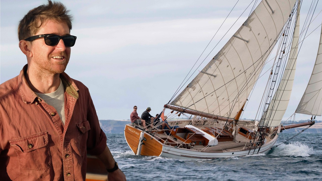 Tally Ho sails into England after 59 years overseas!