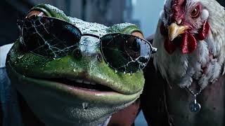 two mentally unstable animals discover the government’s been weaponizing pond water 🧪🐸🐓 #vlog