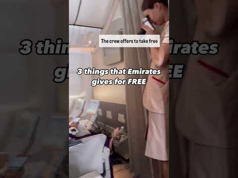 Perks Of Emirates Economy Class Fight | Nidhi Nagori #ytshorts #travel #emirates