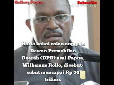 Caleng DPD Putra Papua pemilik harta 20 T