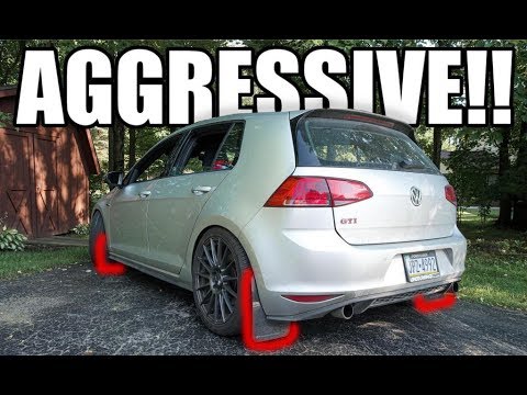 Rally Armor Mud Flaps Installed On The Mk7 Gti